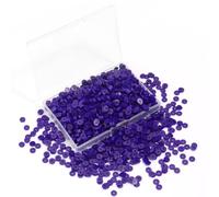 Hiswan Heishi Lot de 1 000 perles en argile polymère pour la fabrication de bijoux, bracelets, colliers et colliers Violet foncé 6 mm