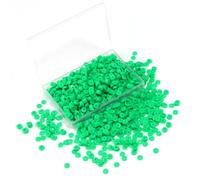 Hiswan Heishi Lot de 1 000 perles en argile verte pour la fabrication de bijoux, bracelets, colliers de 6 mm