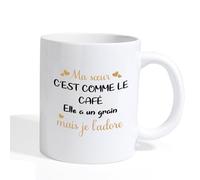 Hisxierng Cadeau Fete Des Meres Pour Soeur Mug Idee Cadeau Soeur Original Utile Fête Des Mères Soeur Cadeaux Belle Soeur Anniversaire Cadeaux Noel Pour Soeur Mug Original Utile