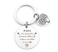 Hisxierng Cadeau Fete Des Peres Pour Papa Cadeau Fête Des Pères Porte Clef Cadeaux Pere Anniversaire Merci Retraite Cadeaux Noel Pour Père Beau Pere Futur Papa Tonton Frere Grand Frere Noel