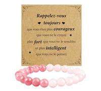 Hisxierng Cadeau Maitresse D'école Cadeau Atsem Femme Bracelets Pierre Naturelle Anniversaire Cadeaux Personnalisé Femme Cadeaux Maman Grand Mere Sœur Amie Collegue De Travail Maitresse Atsem