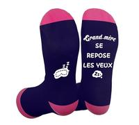 Hisxierng Cadeau Noel Cadeaux Noel Pour Mamie Chaussettes Personnalisé Idee Anniversaire Cadeau Fête Des Grand Mères Merci Retraite Mamie Cadeaux Fete Des Grand Mere Fils Et Filles Pour Grand Mere