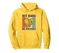 Hit Hard No Excuses Boxer Sports Force Gym Athlète Boxe Sweat à Capuche