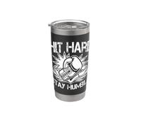 Hit Hard Stay Humble Gants de boxe Gobelet isotherme en acier inoxydable double paroi