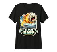 Hit It Outta Here - Fan de Joueur de Batteur de Baseball Amusant T-Shirt Haut de Gamme