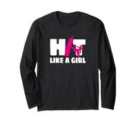Hit Like A Girl Kickboxer pour Arts Martiaux Manche Longue