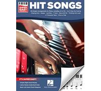Hit Songs: Super Easy Songbook, Solo De Piano - Recueil De 60 Partitions Faciles D’artistes Variés | Mélodie Main Droite, Noms Des Notes Et Accords Main Gauche Pour Pianistes Débutants