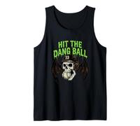 Hit The Dang Ball Baseball Skull Batte Wings Player Débardeur