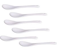 HIT Trading 24302181 Cuillère à oeuf, 12,5 cm, porcelaine, blanc (6 pièces)