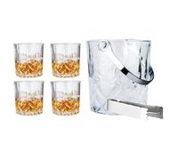 HIT Whiskey set 4 verres avec seau à glace et pince HT-22180718