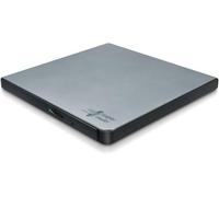 Hitachi-LG GP57 External DVD Drive, Slim Portable DVD Player/Writer for Laptop/Desktop PC, with USB 2.0, Windows and Mac OS Compatible, 8x Read/Write Speed - Silver