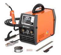 HITBOX Poste a Souder, 200A 230V Poste a Souder MIG 4 en 1 Fonction Soudeur MIG sans gaz/ARC/MMA/LIFT TIG/Pistolet à Souder(HIM200)