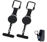 Hitburu 2 Pièces Cordon De Sécurité Pour Téléphone, Cordon Antivol Pour Téléphone Portable, Porte-clés Rétractable Antivol, Pour Randonnée, Cyclisme, Escalade, Ski, Course À Pied