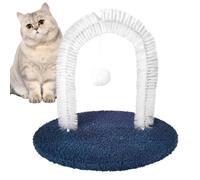 Hitburu Arche Autolissant pour Chat,Masseur Autonettoyant pour Chat | Tapis À Gratter Avec Brosse Anti-Perte De Poils, Jouet Anti-Dérapant Pour Protection Des Meubles