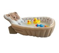 Hitburu Baignoire Spéciale Pour Bébé Pour Utilisation | Bain Gonflable pour Enfant,Accessoire De Salle De Bain Portable Et Léger, Baignoire De Douche Pliable Avec Siège Confortable