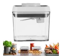 Hitburu Boîte À Céréales - Boîte de Conservation pour Grains avec Couvercle - Clair Empilable Scellé pour Riz Nourriture Animaux Pâtisserie Épices Fruits Secs Snacks Thé en Vrac