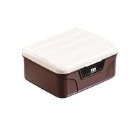 Hitburu Boîtes De Rangement Verrouillables | Coffre-fort Pour Documents Grande Capacité Avec Serrure à Combinaison - Organisateur Portable avec Verrouillage par Code et Grande Capacité pour le