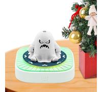 Hitburu Calendrier à Pages à Détacher - Sculpture en Papier Artistique Fantôme 3D Avec Éclairage LED - Décor de Bureau et Accessoire de Planification pour Jours Fériés Événements | Pour Table Étagère