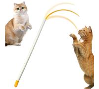 Hitburu Canne À Pêche pour Chat,Bâton d'exercice Interactif À Chaton - Jouet À Corde avec Canne À Chat - pour Stimulation De La Chasse Divertissement Et Soulagement du Stress