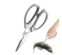 Hitburu Ciseaux de Cuisine,Outil de Découpe en Acier Inoxydable - Ciseaux Robustes Multifonction Salade Viande Volaille Bricolage Jardin Papier,Usage Maison