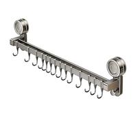 Hitburu Crochet Serviette à Ventouse | Accroche-Douche À Ventouse,Support Murale Amovible sans Perçage avec Tablette de Rangement Étanche pour Extérieur Voyage Salle de Bains Maison