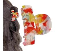 Hitburu Des pinces à cheveux, des pinces à cheveux pour les femmes - Craignes de cheveux de mode | 2,4 pouces esthétique élégante petite sort hold non glissement style à moitié accessoires pour la