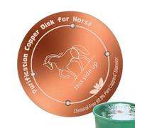 Hitburu Disque De Purification Animal - Cuivre Résistant Aux Intempéries - de Purification pour Abreuvoir à Vaches,pour Toutes Saisons, Bains d'oiseaux extérieurs, Piscine, Bols et abreuvoirs