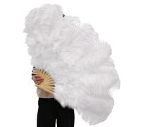 Hitburu Éventails Pour Danse En Ligne | 13 Branches Pliantes Accessoires Artisanaux,Grands Éventails pour Line Dance,pour Burlesque Festival Théâtre Scène Mariage Fête Photographie Église Voyage Danse