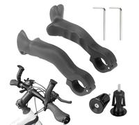 Hitburu Extrémités de Guidon pour VTT,Prolongateurs de Guidon Vélo Nylon - Pièces de Rechange pour Cyclisme Randonnée Ville Camping - Vélo Les Jours Randonnée Aventure