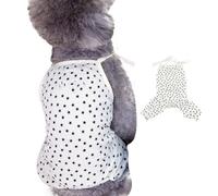 Hitburu Gilet de Robe pour Animaux de Compagnie, Tshirt pour Chiens, Vêtements pour Chiens Respirants, Jupe Harnais Confortable Chiot Mignon drôle pour la Tenue de Printemps d'été