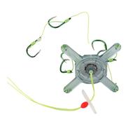 Hitburu Hameçon - Hameçons Fil de Pêche,Montage 6 Crochets Facile À Utiliser pour Débutants en Étang Lac Kayak Bass Bateau