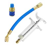Hitburu Injecteur d'Huile pour Climatisation Auto | Remplisseur d'Huile pour Systèmes Frigorifiques | Injecteur de Liquide Frigorifique Étanche pour Usage Automobile, Atelier et Industrie