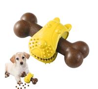 Hitburu Jouets à Mâcher pour Chiens Robustes | Os à Mâcher Nettoyant pour Dents - Jouet Distributeur Interactif Anti-Ennui Stimulant Mental Nettoyage des Dents