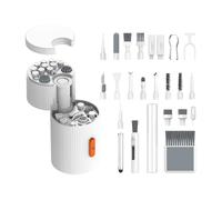 Hitburu Kit De Nettoyage D Écouteurs - Outil De Brossage Magnétique Portable 33-en-1 | Kit de Nettoyage Tech - pour Écran Haut Parleur Chargeur Ordinateur TV Caméra Montre Maintenance