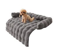 Hitburu Lit Divan pour Animal De Compagnie - Protecteur De Meubles avec Bord Surélevé - Tapis en Peluche pour Chien | pour Salon Chambre Chambre De Bébé Appartement Zone De Jeu Intérieur Détente