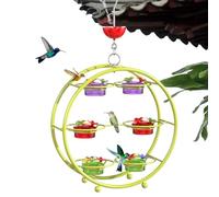 Hitburu Mangeoire pour Colibris en Métal - Ports Anti Abeilles À Niveaux Multiples | Distributeurs Élégants pour Décor Jardin Terrasse Cour Extérieur