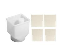 Hitburu Moule À Porte-Bougie En Silicone - Forme De Maison Artisanat En Plâtre - Moules Pour Résine Et Béton,Décoration De Table Et Pièce Maîtresse Destinée À La Maison, La Chambre, La Fête, Le