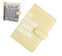Hitburu Notes Budget,Classeur Défi D'épargne 100 Enveloppes, Classeur D'enveloppe Trésorerie, Classeur D'économie d'argent, Livre Planificateur Budget pour La Budgétisation