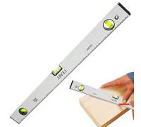Hitburu Outils Niveau - Niveau Magnétique Petit,Jauge de Mesure Réutilisable en Métal pour Béton Charpente Plaques de Plâtre