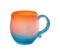 Hitburu Petite Tasse À Café,Coucher De Soleil Sur 355ml Tasse | Décorative À Lait - Pour Lait Boissons Froides et Chaudes Bureau Cuisine Bureau Salle d'Étude Maison Camping
