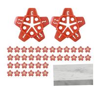 Hitburu Positionneur d'Espacement pour Carrelage Mur et Sol | Croisillons de Sol 50 Pièces | Espaceur de Positionnement des Joints de Carrelage pour Salle de Bain, Chantier et Rénovation