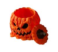 Hitburu Pot À Biscuits D'Halloween, Bol À Collations En Forme De Citrouille Effrayante D'Halloween, Conteneur Amusant Pour Bonbons Et Biscuits Pour Table, Fête, Entrée, Cuisine, Extérieur