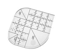Hitburu Regle Couture Angle Arrondi,Regle Couture,Coupe Incurvée pour Patchwork,Modèle Couture Patchwork Couture,Outils Patchwork pour Les Fournitures Couture Bricolage