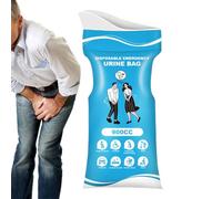 Hitburu Sacs à Urine de Voyage - 900ml Portable Anti-Fuites Urinal Femme,Solution Anti-Fuites de Toilette Produits de Soins Personnels pour Randonnée Camping Embouteillages Toilettes de