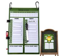 Hitburu Tableau D'Ordre De Batte pour Abri De Baseball | Tableau Effaçable Magnétique pour Abri De Sport,Ardoise Double Face avec Guide d'Enseignement pour Entraînement Sportif en Extérieur et
