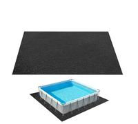 Hitburu Tapis De Sol Piscine,Tapis De Sol Résistant pour Piscine Et Spa, Dimensions 3x3m/4x4m, Conception Anti-crevaison Et Très Durable. Bâche Universelle pour PiscineS Tubulaire Ou Gonflable