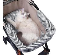 Hitburu Tapis pour Transport de Chat, Protecteur de Poussette, Dessus Anti-Dérapant avec Coussin Amovible et Lavable pour Chien Chat Animal Poussette Voyage Extérieur