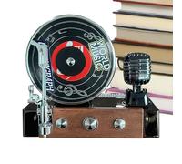 Hitburu Ventouse Désodorisant Automobile Style Tourne-disque,Désodorisant Rétro En Forme De Platine À Clip Pour Bouche D'Aération - Rotation À 360 Degrés Style Rétro Déco Intérieure