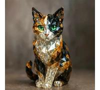 HItianya 2025 Crystal Animal Sculptures, Heirloom-Quality Animal Sculpture, Collectible Handmade Art Painted Glass Animals Statue, Glass Figurines for Home, Office, Bar Decor (*1)