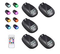 HItianya 2026 New Solar Car Roof RGB Strobe Light, No Drill Solar Powered Cab Lights with Remote Control & 8 Colors, Wireless Waterproof Smart Sensing Marker Light for Truck SUV (5)